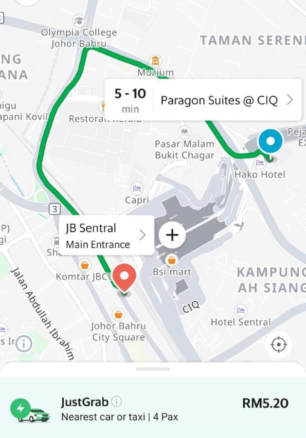Paragon Suites Studios With Private Jacuzzi Near Ciq Rts Johor Bahru Kültér fotó